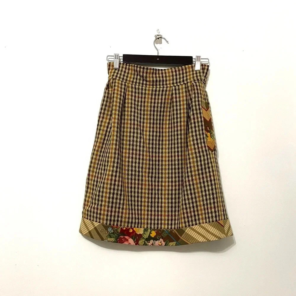Vintage - RARE Checked Plaid Christian Lacroix Skirt